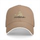 Black Baseball Cap With Skeleton Holding Mug Water Ripple Art