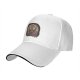 Black baseball cap with Totoro and girl anime graphic print