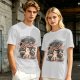 Olive graphic t-shirt with 'Don't Fight Your Demons' cat art