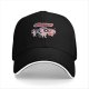 Black baseball cap with Powerpuff-style girl characters graphic