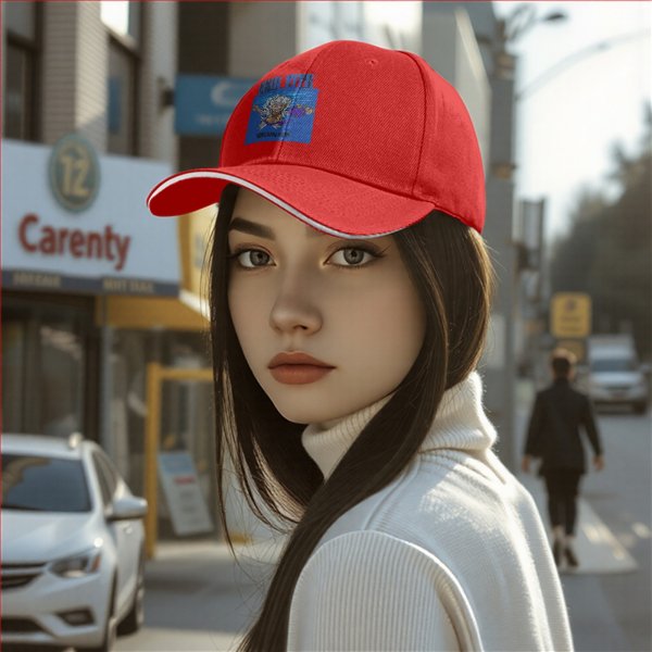 Black Baseball Cap with Gear Fifth Luffy Anime Print
