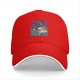 Black Baseball Cap With Anime Swordsman Graphic Print
