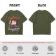Olive T-Shirt with 'Embrace the Cat Hair It's Everywhere' Cat Graphic