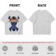 Olive T-Shirt with Neon Style Straw Hat Pirate Skull Print