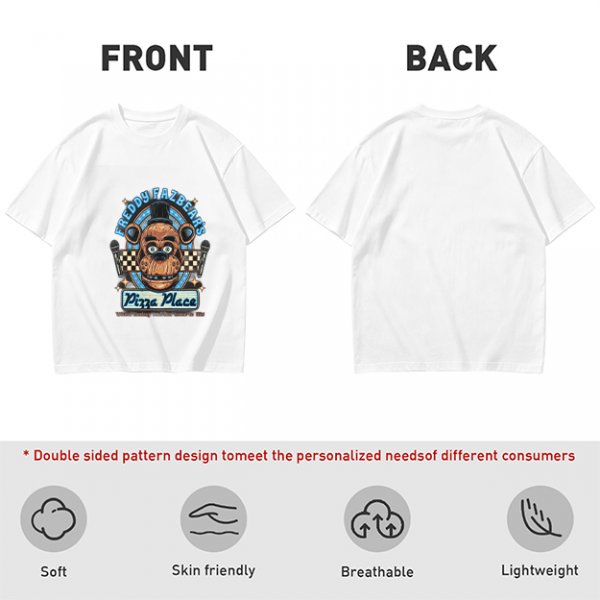 Freddy Fazbear's Pizza Place Graphic Olive T-Shirt