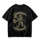 Olive T-shirt with 'I Drink And I Know Things' Lion Beer Graphic