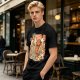 Giant Hot Dog Monster Destroying City Graphic T-Shirt