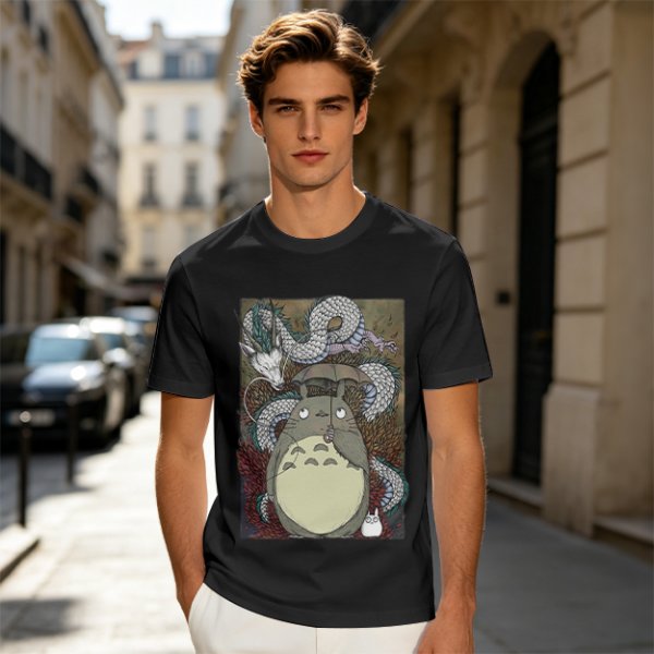 Studio Ghibli Anime Characters Graphic Tee
