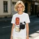 Black cat typing on laptop with 'Purr My Last Email' graphic t-shirt