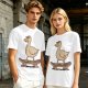 Olive T-Shirt Featuring a Cool Duck Wearing Sunglasses Riding a Skateboard