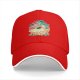 Black Baseball Cap With Whimsical Retro Animal Graphic Print