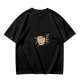 Olive Green T-Shirt With Surprised Face Graphic Print