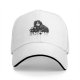 Black baseball cap with Jon Snow graphic and SNOW text