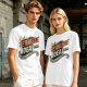 Olive T-Shirt With That's a Terrible Idea! Retro Graphic Print
