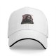 Black Baseball Cap With Grim Reaper Holding Scythe And Drink Graphic