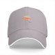 Black baseball cap with a detailed burger graphic design