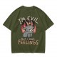 I'm Evil But I Have Feelings Cute Demon Goat Graphic T-Shirt