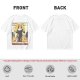 Olive T-shirt with Nunchuck Nun Action Graphic Print