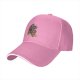 Black Baseball Cap with Fantasy Warrior and Companion Art Print