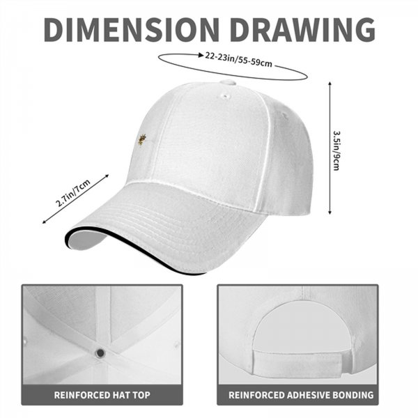 Black Baseball Cap With Small Embroidered Sun Design
