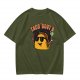 Olive taco graphic t-shirt with 'TACO 'BOUT A' text and margarita