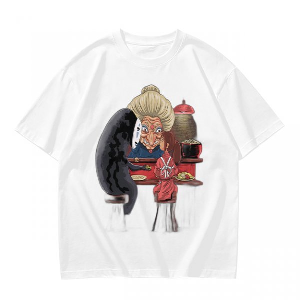 Spirited Away Characters Printed Olive T-Shirt