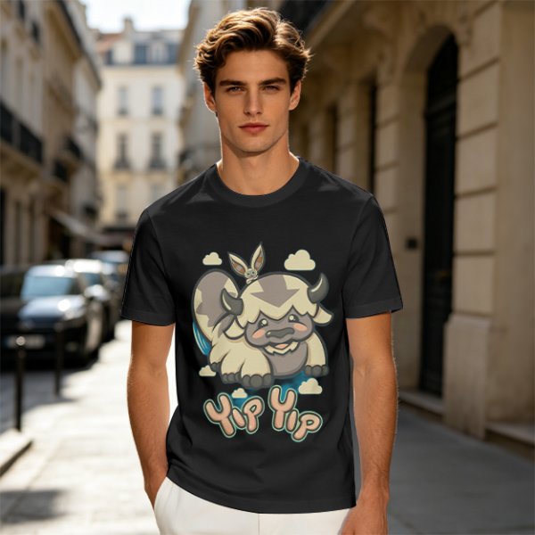 Avatar The Last Airbender Appa Yip Yip Graphic T-Shirt