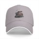 Black baseball cap with Relax Die skeleton palm tree graphic