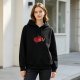 Black Hoodie With Anxious Lego Brick Holding Pencil Graphic
