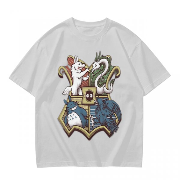 Studio Ghibli Fantasy Creatures Crest Graphic T-Shirt