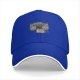 Black Baseball Cap with Retro Boombox and Cassette Print