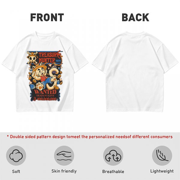 Treasure Hunter Wanted Cat Graphic T-Shirt Design