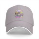 Black baseball cap with Golden Grams Themed Graphic Print