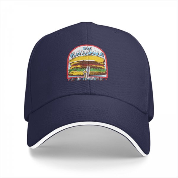 Big Kahuna Burger Graphic Black Baseball Cap