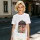 Olive graphic t-shirt with 'All My Plants Are Dead' dinosaur print