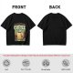 Olive Graphic T-Shirt With Coffee And Mountain Sunrise Design