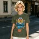 Neko Bus Tours Cat Graphic Olive T-Shirt