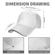 Black Baseball Cap with Small Red Logo and White Brim Trim