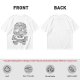 Olive T-shirt with Detailed Skull and Crossbones Graphic