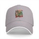 Black Baseball Cap with He-Man Graphic Print