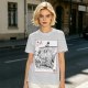 Olive T-shirt with Straw Hat Pirate Ship Art Print