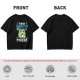 Olive t-shirt with 'I think I think too much' anxious frog print