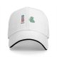 Black Baseball Cap With Cute Science Lab Beaker Print