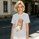 Olive T-Shirt With Cute Hamster In Paper Bag Print