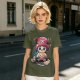 Olive T-shirt with One Piece Tony Tony Chopper Graphic Print