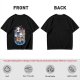 Olive T-Shirt With Cute Chibi Cat Character Group Print
