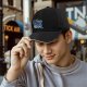 Black Baseball Cap With Anime Superhero Punch Graphic Print
