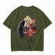 Spirited Away Characters Printed Olive T-Shirt