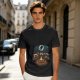 Oversized Army Green T-Shirt With Funny Tech Campfire Graphic