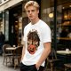 Olive Halloween Trick or Treat Skull Jack-o'-lantern Graphic T-Shirt